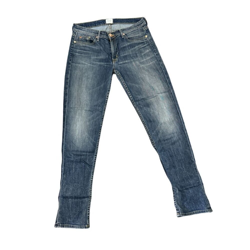 Hudson Blue Denim Skinny Jeans Women’s Mid Rise Size 30 x 30 Made in USA - Picture 2 of 16